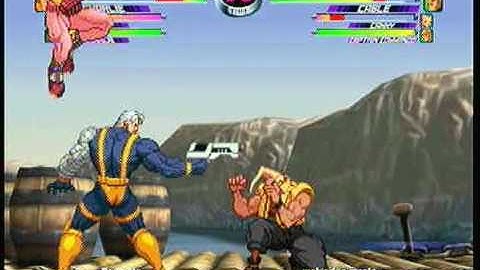 MvC2 Online (360): Charlie wavedash under Cable