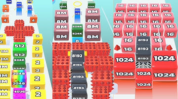 Save the jelly run 2048 android game all max levels