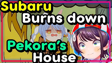 【ENG Sub】Oozora Subaru - Accidentally Burns Down Pekora