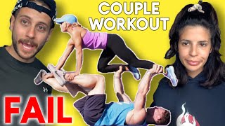 We try EXTREME COUPLES WORKOUT during QUARANTINE