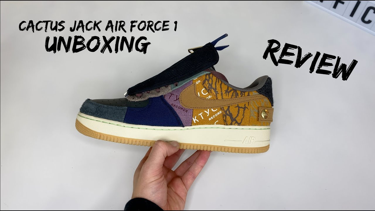 travis scott air force 1 unboxing