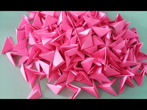 3d origami pieces - Gấp miếng ghép origami 3d - poppy9011 - YouTube