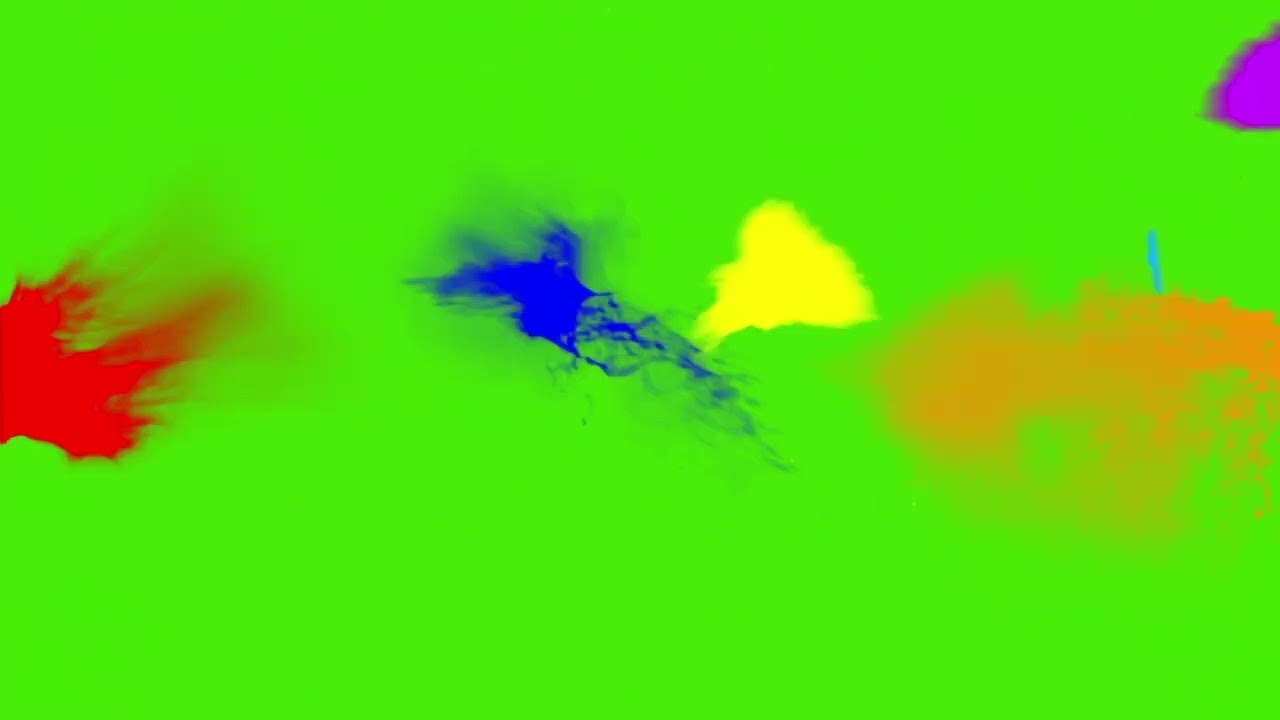 GREEN SCREEN COLOR EXPLOSIONS Holi ROYALTY FREE 2022