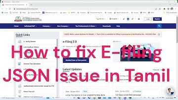 E-filing Generate JSON issue || Upload JSON file 2023