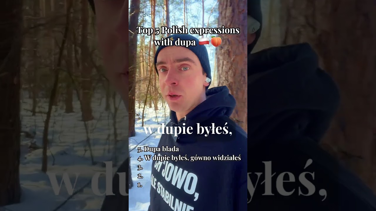 What is the top Polish expression with dupa?