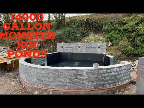 14000 GALLON KOI POND!! MASSIVE!! PIPEWORK INSTALL!! PT2!!