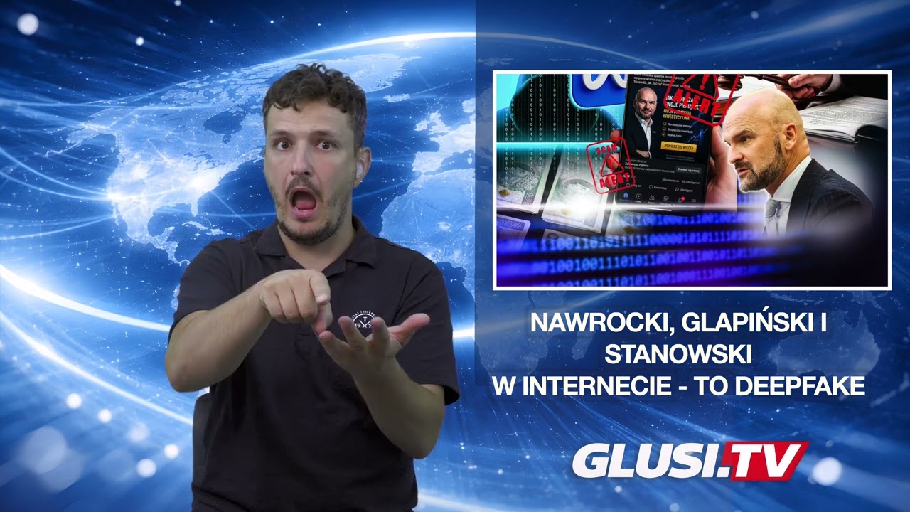 Nawrocki, Glapiński i Stanowski w internecie - to deepfake