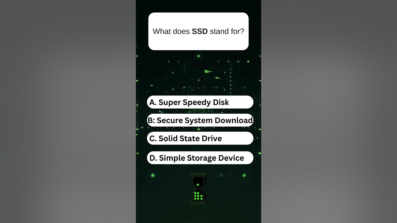 What does ssd stand for computer storage quiz trivia tech fun 