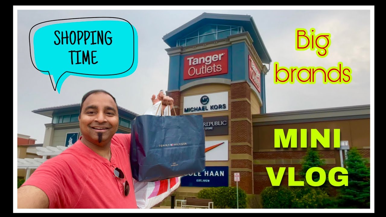 Tanger outlet | mini shopping vlog | mall chain | big brands | designer store | Columbus ohio | USA