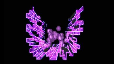 Maya paint effects animation with falling particle collision