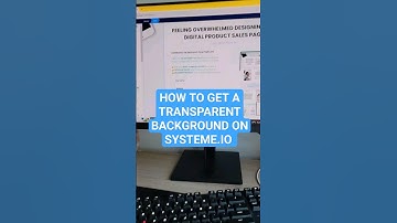 How to get a transparent background systeme.io. Change the opacity in systeme.io #systemeio #shorts