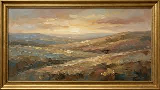 Sunrise Light Abstract Landscape 4K TV Art | Classical Oil Painting Virtual Window | Manifest Calm screenshot 1