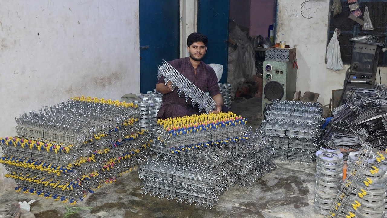 Amazing Process of Recycling Aluminum Scrap into Strong Hanging Hooks | Metal Recycling Factory