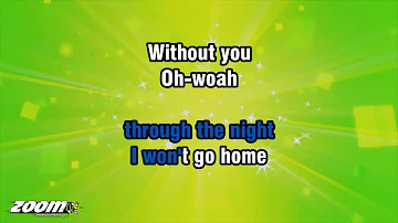 Maroon 5 - Won't Go Home Without You - Karaoke Version from Zoom Karaoke