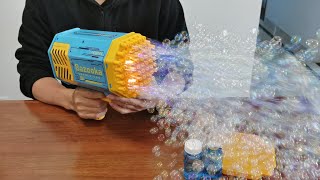 Bazooka Bubble Gun Unboxing and Review 2022 - 69 Holes Bubble Machine screenshot 5