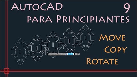 AutoCAD 2D (curso completo) - 9.copiar, mover e girar