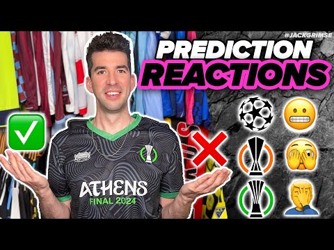 Reacting To My Champions League, Europa League & Conference League Predictions 🔮🤔