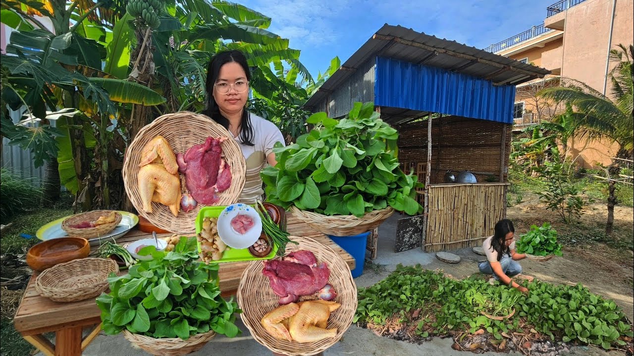 A Slow Living Day | Cabbage Soup with Fish Balls & Pork, Ginger Stir-Fry at 🏡 real cooking sounds