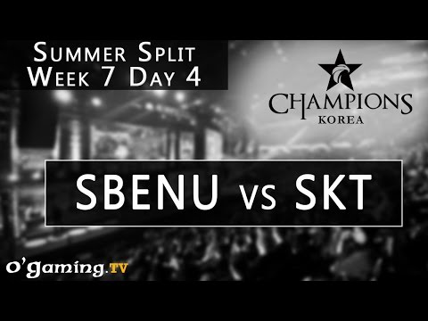 Sbenu Sonicboom vs SKT T1 - LCK Summer Split - Week 7 - Day 4 - Sbenu vs SKT [FR]