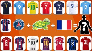 ( PART 3 ) Guess the SONG EMOJI and JERSEY and Flag of FOOTBALL Player Neymar,Ronaldo, Messi Mbappe