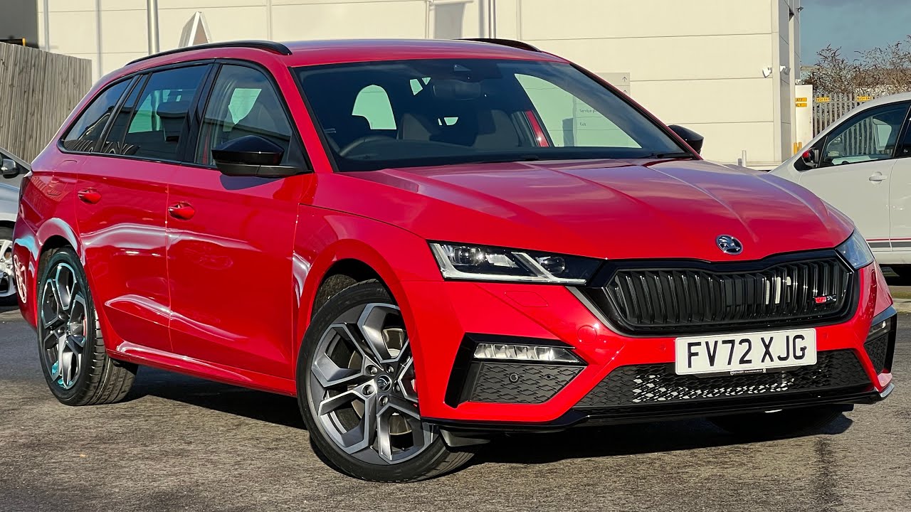 FV72XJG Skoda Octavia 2.0TDI vRS DSG Velvet Red Metallic YouTube