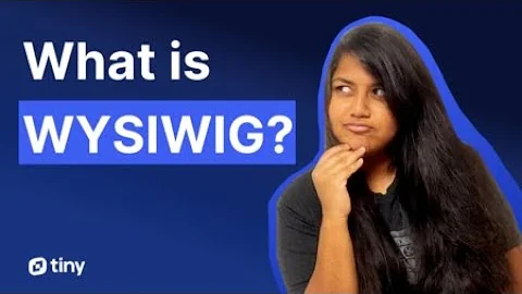 What is WYSIWYG?