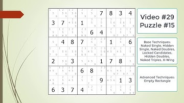 dxSudoku #30 Empty Rectangle Puzzle Set #1