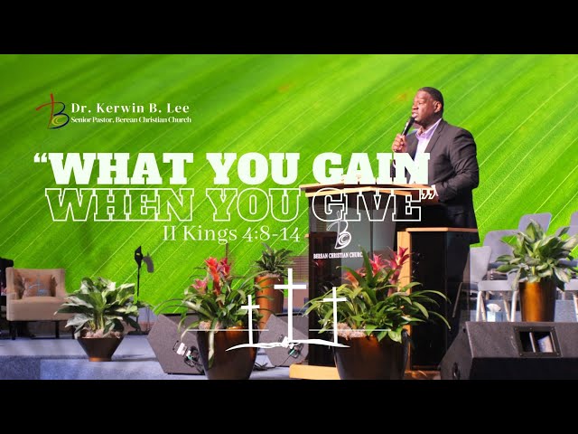 2023 04 02 Worship Service “What You Gain When You Give”