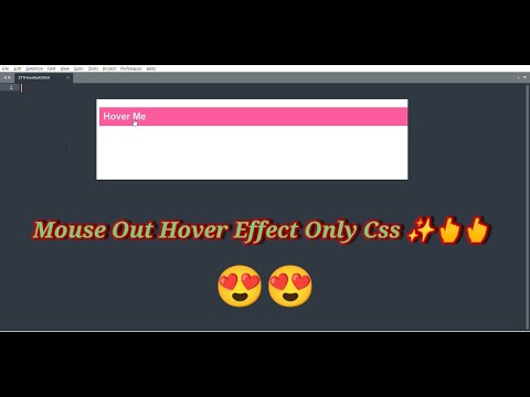 Mouse Out Hover Effect Only CSS ✨😍 @deandeveloper4045