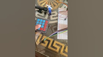 keypad door lock system using Arduino uno #electronics #experiment #arduino