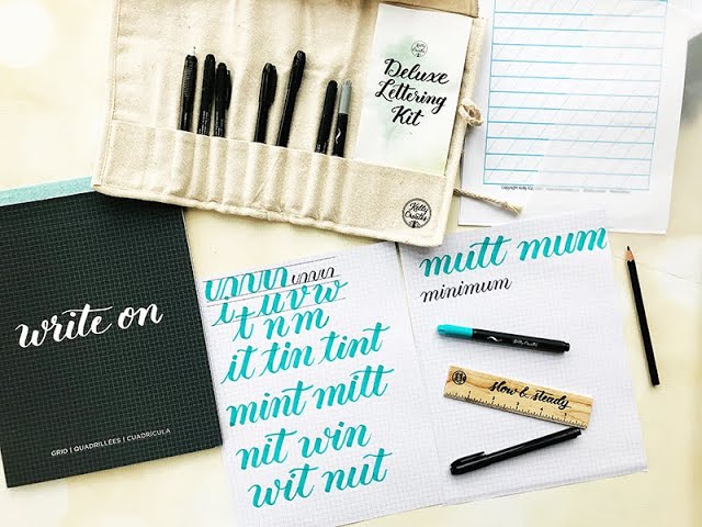 Hand Lettering with the Deluxe Lettering Kit by Kelly Creates 