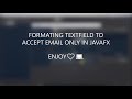 How to format textfield to accept Email only in 4  minutes | JavaFX