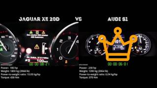 Jaguar XE 20D  vs Audi S1 // 0-100 km/h