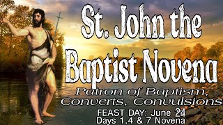 St. John the Baptist Novena : Days 1,4 &amp; 7 | Patron of Baptism, Converts, Convulsions, Lambs, etc.
