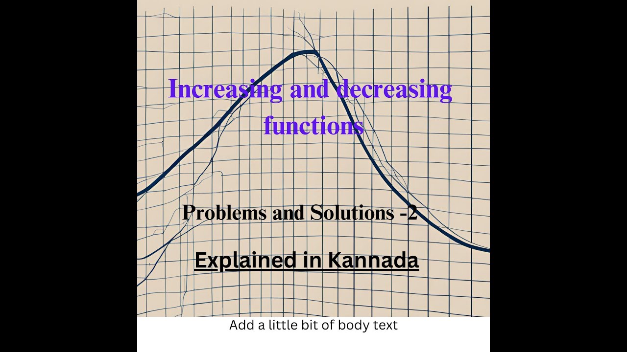 2nd puc class 12 aod increasing and decreasing functions 3