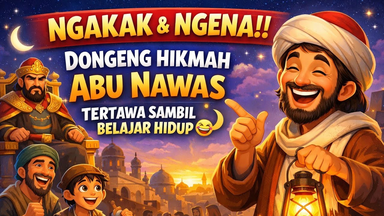 NGAKAK & NGENA‼️ Dongeng Hikmah Abu Nawas, Tertawa Sambil Belajar Hidup 🌙🤣