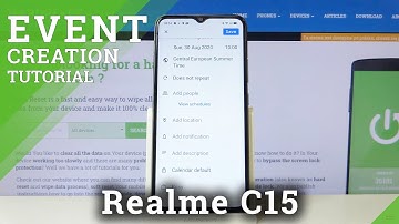 How to Add Event to Calendar in REALME C15 – Event Notifications