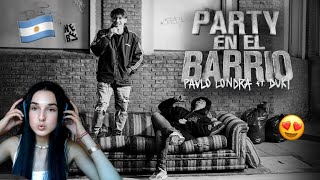 REACCIONO A PARTY EN EL BARRIO de PAULO LONDRA FT. DUKI | Sara Macías