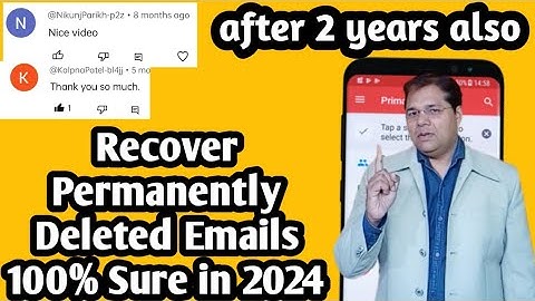 How to recover permanently deleted emails from Gmail in mobile - Deleted emails ko wapas kaise laye