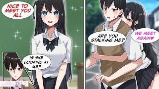 [Manga Dub] The new girl fell in love with me at first sight and is stalking me...!? [RomCom] screenshot 2