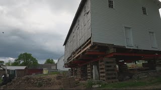 Historic 200-year-old Shaker building gets a lift - literally