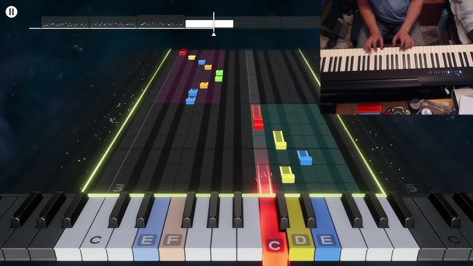 Playing piano in mixed reality is magical with the Quest 3! #PianoVisi, Quest 3