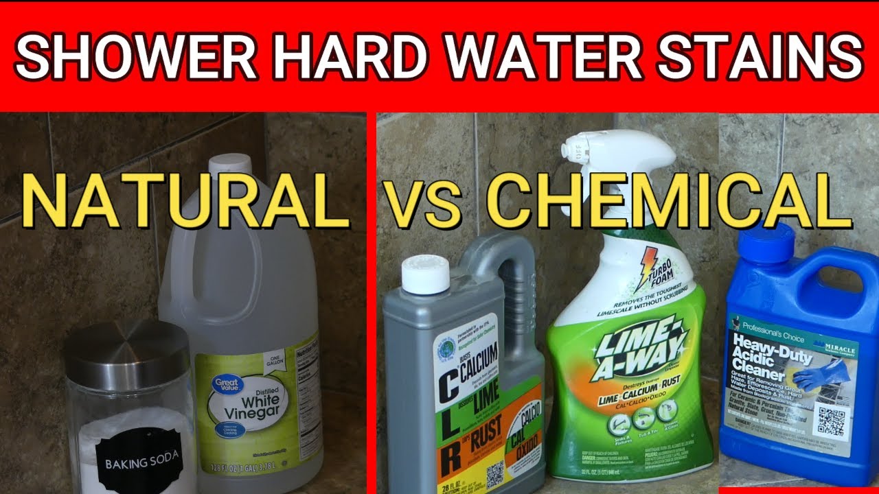 Remove Hard Water Stains in the Shower - Surprising Results - 11 Cleaners  Tested 