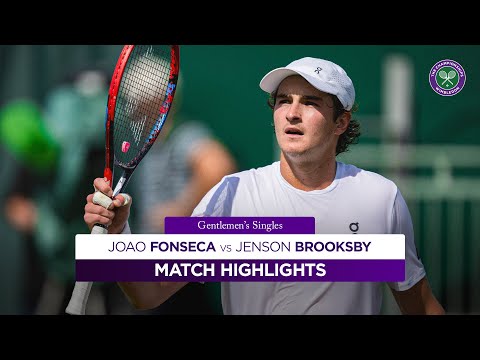 Brazilian youngster shines in epic | Joao Fonseca vs Jenson Brooksby | Highlights | Wimbledon 2025