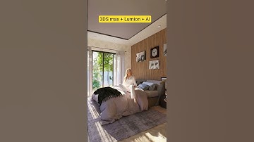 From Zero to Render ! Complete Bedroom Design in 3ds max + Lumion + AI.   #3dsmax #3d #bedroom #ai