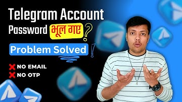 Recover Telegram Account Without Email,  OTP,  or Password