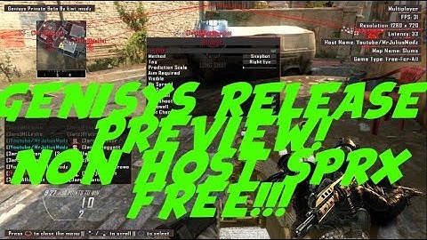 [BO2/PS3] Genisys Official Preview *New And Improved Auto-Wall* (FREE NON HOST SPRX MENU)