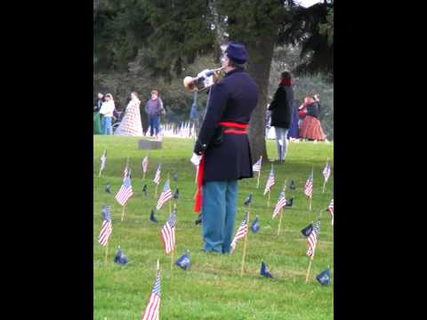 Taps in the Gettysburg National Cemetery Nov 21, 2...