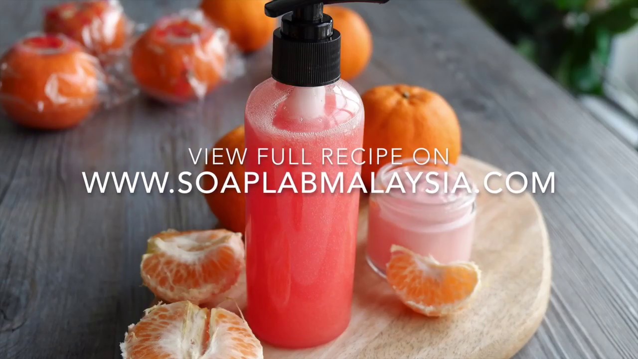 Vitamin C mandarin Orange Body Wash DIY At Home YouTube