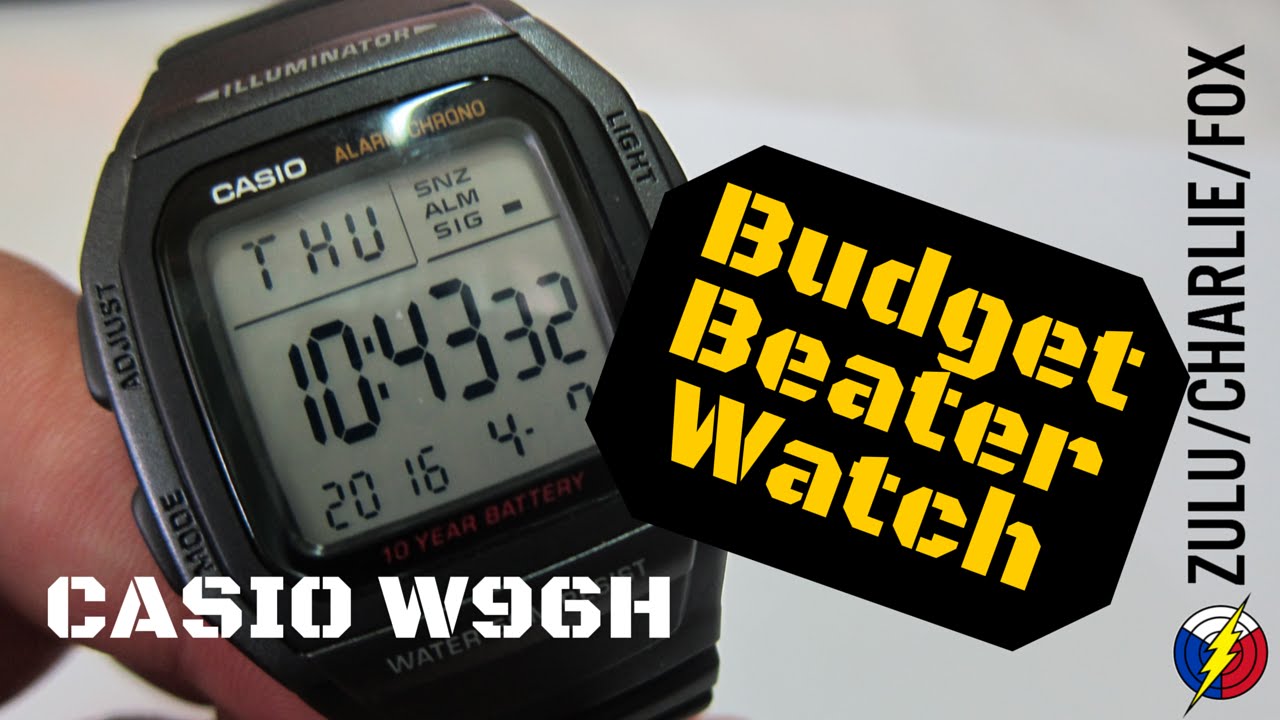 Budget Beater Watch from Casio W96H Tagalog/Taglish YouTube